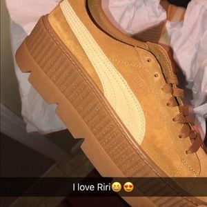 Rihanna Platform Puma Shoes (size 9 in womens)